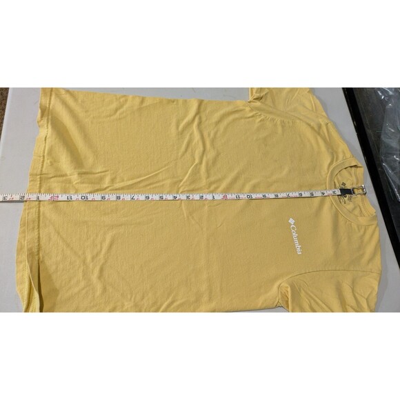 Columbia Sportswear Back Graphic Design Men's Yellow T-Shirt Size S - Picture 4 of 8